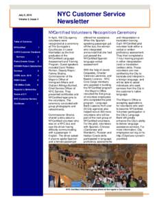 Microsoft Word - NYC Customer Service Newsletter - Volume 2 Issue 4 V2.doc