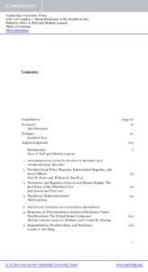 Cambridge University Press1 - Social Resilience in the Neoliberal Era Edited by Peter A. Hall and Michèle Lamont Table of Contents More information