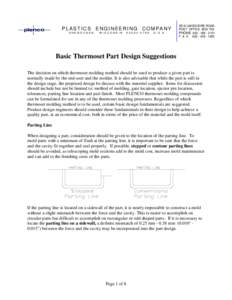 Business / Draft / Undercut / Flash / Parting line / Thermosetting polymer / Weld line / Core / Injection molding / Plastics industry / Manufacturing / Technology