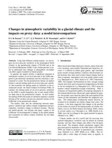Clim. Past, 5, 489–502, 2009 www.clim-past.net[removed]/ © Author(s[removed]This work is distributed under the Creative Commons Attribution 3.0 License.  Climate