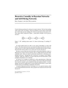 Recursive Causality in Bayesian Networks and Self-Fibring Networks D OV G ABBAY AND J ON