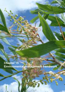 Chapter 15 Environmental management framework Chapter 15: Environmental Management Framework  CONTENTS