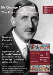 Hereford Choral Society Hereford Cathedral