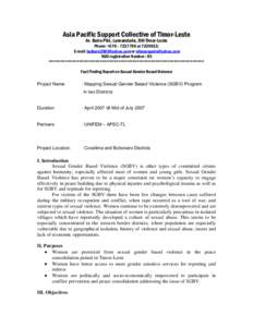 Ethics / Rape / Sex crimes / Violence / Abuse / Bobonaro District / Domestic violence / Causes of sexual violence / Sexual violence / Gender-based violence / Violence against women / Feminism