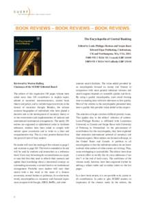 SUERF  THE EUROPEAN MONEY AND FINANCE FORUM BOOK REVIEWS – BOOK REVIEWS – BOOK REVIEWS The Encyclopedia of Central Banking