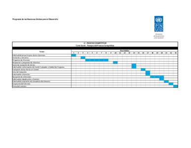 Programa de las Naciones Unidas para el Desarrollo  IC - PROCESO COMPETITIVO Carta Gantt - Tiempos del Proceso Competitivo Tareas Solicitud del proyecto para iniciar el proceso