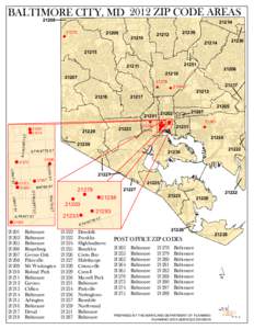 BALTIMORE CITY, MD 2012 ZIP CODE AREAS[removed]21270