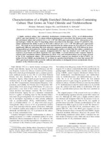 APPLIED AND ENVIRONMENTAL MICROBIOLOGY, Sept. 2004, p. 5538–/$08.00⫹0 DOI: AEM–Copyright © 2004, American Society for Microbiology. All Rights Reserved. Vol. 70, No. 9