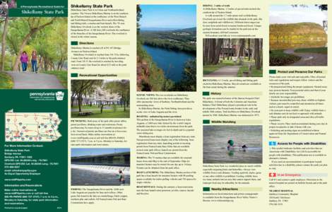 A Pennsylvania Recreational Guide for  Shikellamy State Park Shikellamy State Park