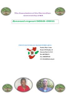 The Association of the Burundian Community of SA Annual report[removed]TWENTY ELEVEN ERA OF CHANGES WITHIN ABCSA