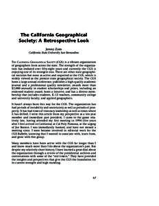 California State University / Education in California / Ventura College / San Diego / San Jose State University / Association of Pacific Coast Geographers / California State Polytechnic University /  Pomona / Fresno /  California / San Jose /  California / American Association of State Colleges and Universities / Geography of California / California