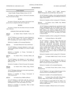 JOURNAL OF THE SENATE FIFTEENTH DAY, JANUARY 28, [removed]REGULAR SESSION