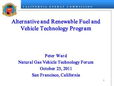 Alternative and Renewable Fuel and Vehicle Technology Program