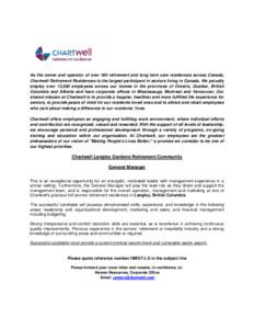 Chartwell / Skill / Aging / Retirement / Termination of employment