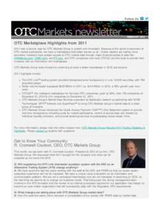 OTC Markets Newsletter - February 2012