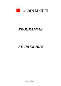 Microsoft WordProgramme février 2014