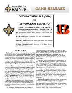        CINCINNATI BENGALSVS.