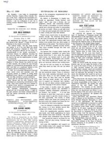 May 11, 1999 Mr. Speaker, I rise today to congratulate Gordon Murchie, Virginia Wine Industry Person of the Year. I applaud the invaluable contributions he has made to the American wine industry. I ask my colleagues to j