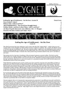 1 ISSUE 3. JULY 2014 NEWSLETTER OF BLACK SWAN www.BlackSwanSA.org