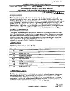 Environmental Chemistry Methods: [removed]alachlor-deg-ecm-water