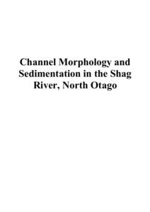 Microsoft Word - Channel Morphology and Sedimentation in the Shag River