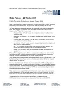 Microsoft Word - MEDIA RELEASE[removed]annual report.doc