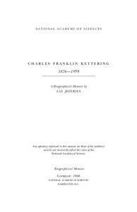 Kettering /  Ohio / Charles F. Kettering / Edward Andrew Deeds / Greater Dayton / Kettering / Thomas Midgley /  Jr. / Dayton /  Ohio / ACDelco / Dayton-Wright Company / Transport / Ohio / Wright-Patterson Air Force Base