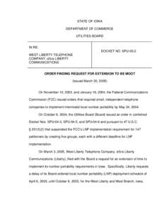 Mobile technology / Federal Communications Commission / USTA v. FCC / Communication / Government / Telephone numbers / Technology / Local number portability