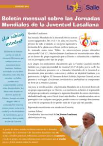 Febrero Boletín mensual sobre las JMJ_Layout 1