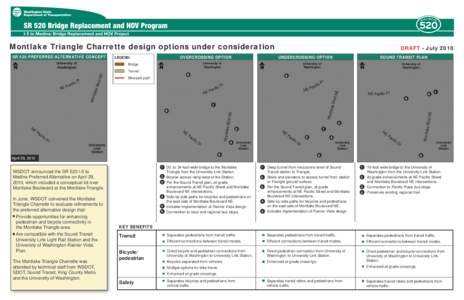 Montlake Triangle Charrette design options under consideration