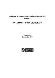 National Non-Admitted Patients Collection _NNPAC_ Data Dictionary v2.3