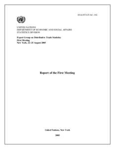 ESA/STAT/AC.102  UNITED NATIONS DEPARTMENT OF ECONOMIC AND SOCIAL AFFAIRS STATISTICS DIVISION Expert Group on Distributive Trade Statistics