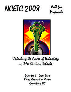 NCETCCall for Proposals  Unlocking the Power of Technology