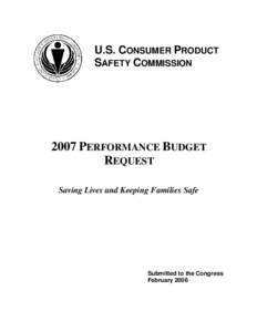 2007 Performance Budget Request