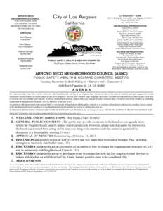    City of Los Angeles ARROYO SECO NEIGHBORHOOD COUNCIL