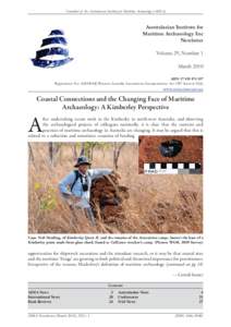 Newsletter of the Australasian Institute for Maritime Archaeology (AIMA)  Australasian Institute for Maritime Archaeology Inc Newletter Volume 29, Number 1