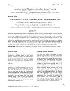 Reddy et al  eISSN[removed]International Journal of Integrative sciences, Innovation and Technology (A Peer Review E-3 Journal of Science Innovation Technology)