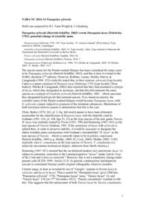 NABA-NC[removed]Panoquina sylvicola Draft case prepared by R.I. Vane-Wright & J. Glassberg Panoquina sylvicola (Herrich-Schäffer, 1865) versus Panoquina lucas (Fabricius, 1793): potential change of scientific name Hespe