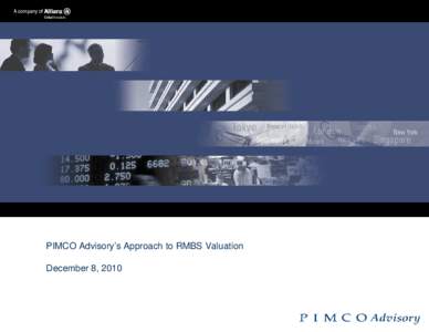 PIMCO Advisory RMBS Methodology
