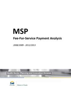 MSP Fee-For-Service Payment Analysis