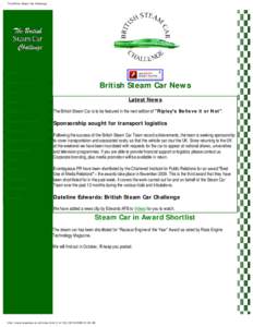 The British Steam Car Challenge