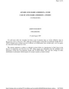 Article 8 of the European Convention on Human Rights / Article 11 of the European Convention on Human Rights / Article 6 of the European Convention on Human Rights / Sutherland v United Kingdom / Podkolzina v. Latvia / European Convention on Human Rights / Law / Case law