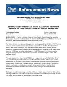 CALIFORNIA REGIONAL WATER QUALITY CONTROL BOARD CENTRAL VALLEY REGIONSun Center Drive, #200, Rancho Cordova, California � FAXhttp://www.waterboards.ca.gov/centralvalley