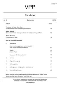 KF  Rundbrief Nr. 3  September