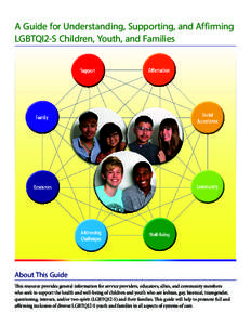 A Guide for Understanding, Supporting, and Affirming LGBTQI2-S Children, Youth, and Families About This Guide This resource provides general information for service providers, educators, allies, and community members who