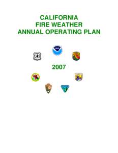 CALIFORNIA FIRE WEATHER ANNUAL OPERATING PLAN 2007