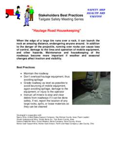 Stakeholders Best Practices - Tailgate Safety Meetings Series