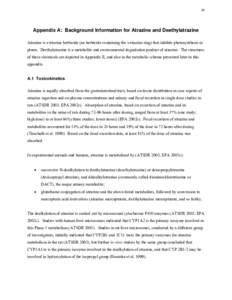 Endocrine disruptors / Chemistry / Organic chemistry / Atrazine / Medicine / Simazine / 1 / 3 / 5-Triazine / Hazard / Malathion / Triazines / Herbicides / Organochlorides