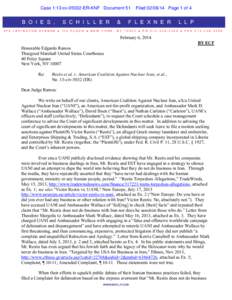 Tidewater Middle East Co. / Lawsuit / Plaintiff / Lee S. Wolosky / Politics of the United States / Nuclear program of Iran / United Against Nuclear Iran / Mark Wallace