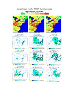 Example Results from the HYSPLIT chemistry modules   